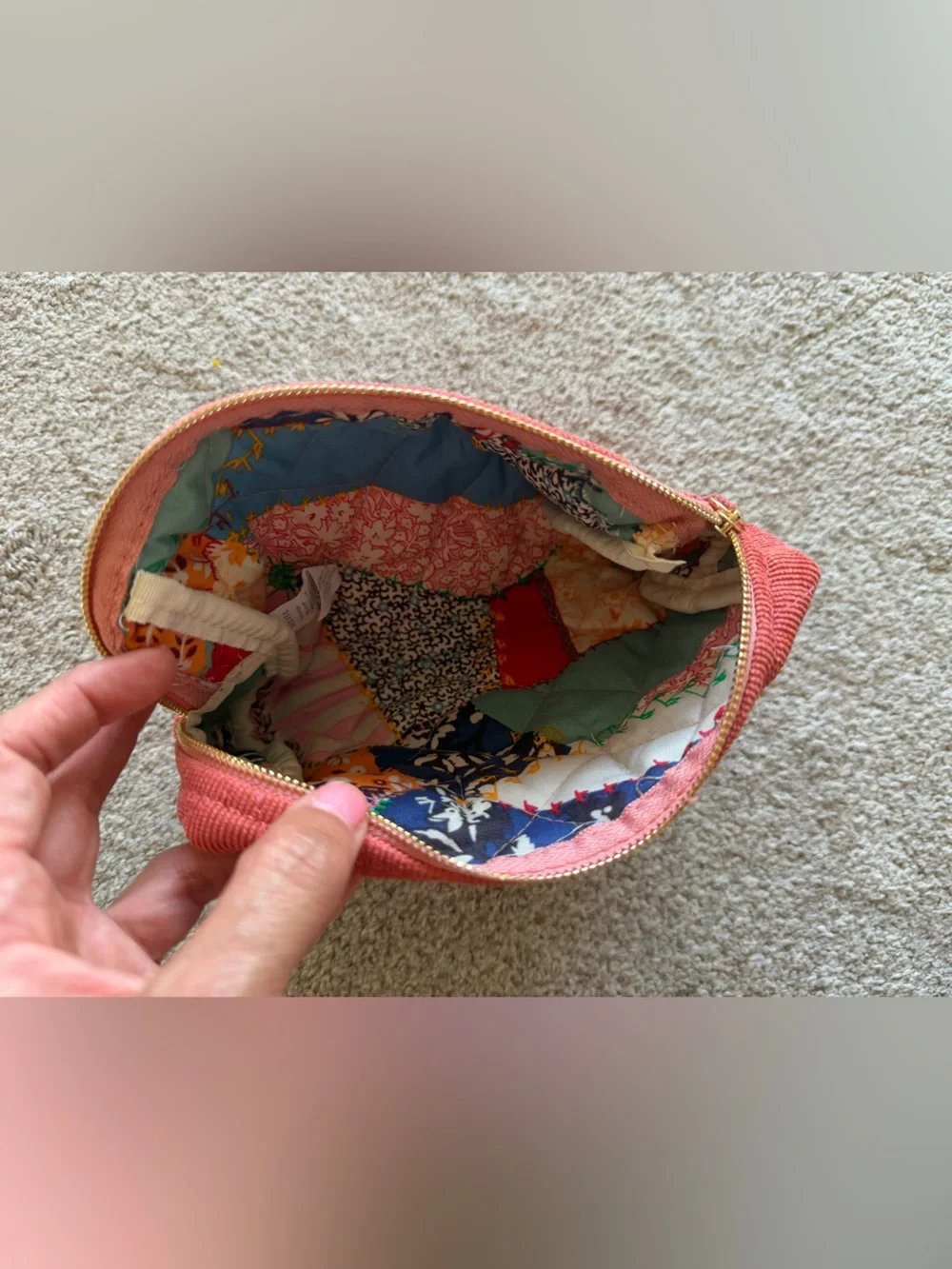 NWT Sezane Quilted Cosmetic Pouch